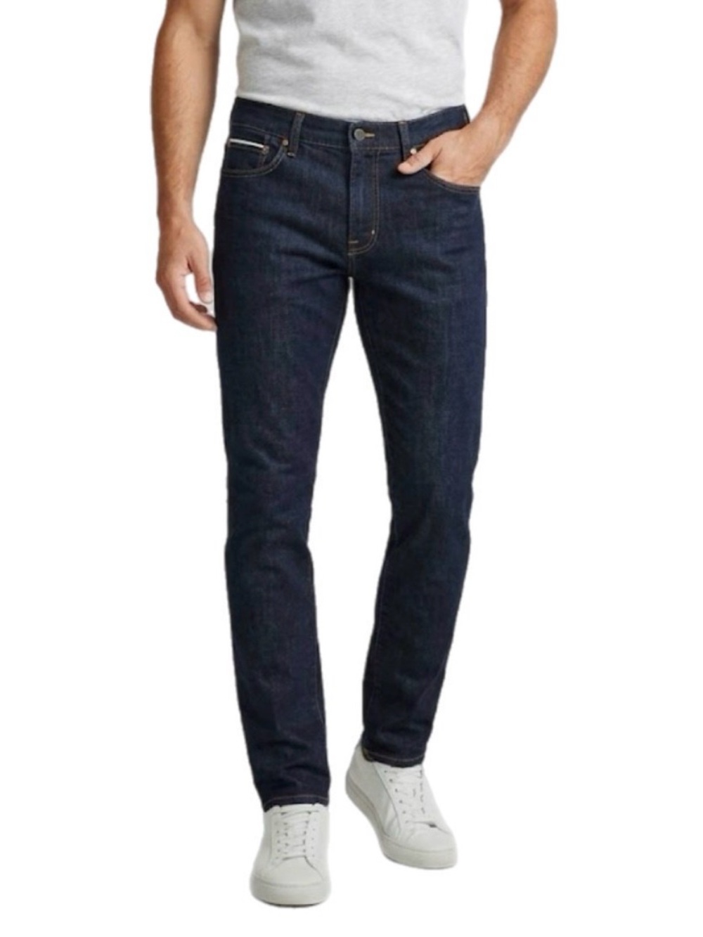 NWOT 33 x 32 Bonobos Men’s Dark Blue Indigo Skinny Slim Denim Jeans Streetwear